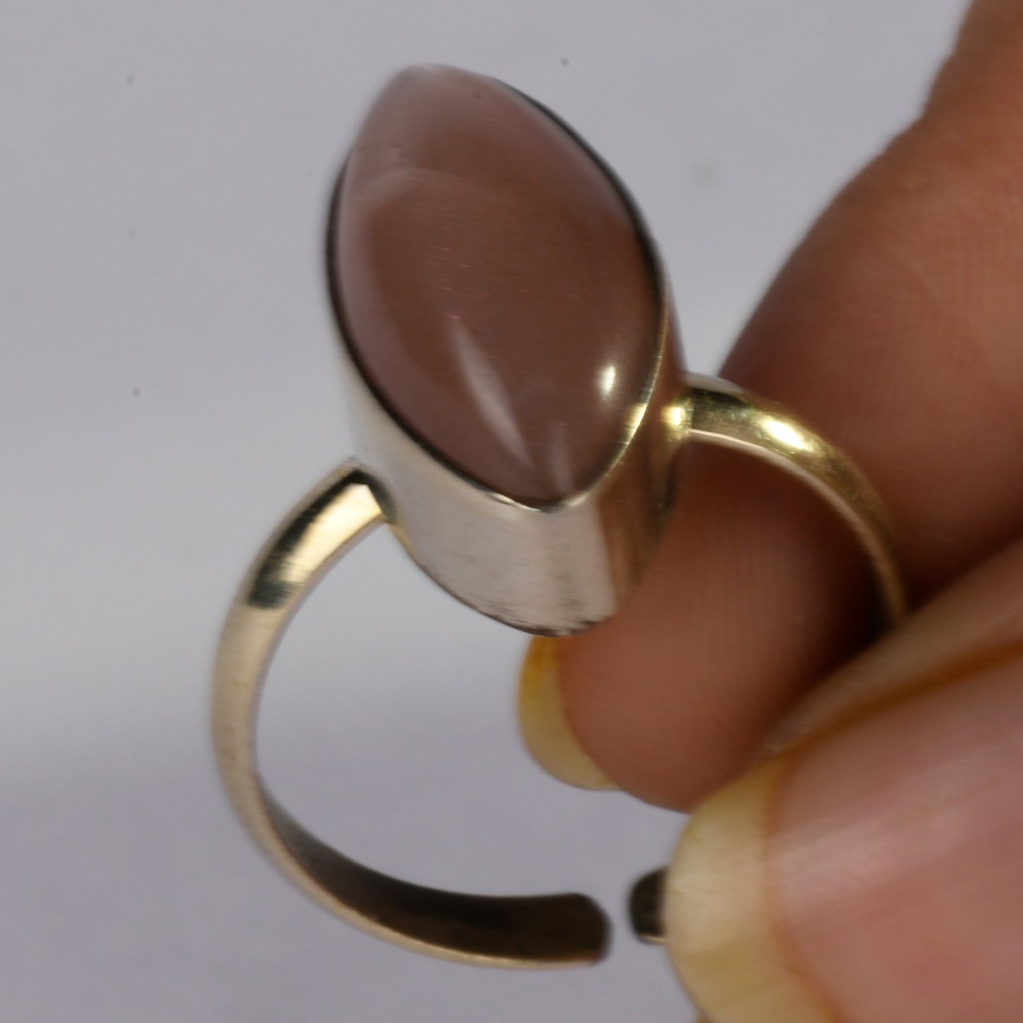 Real Pink Tourmaline Crystal and Stone Ring Jewellery