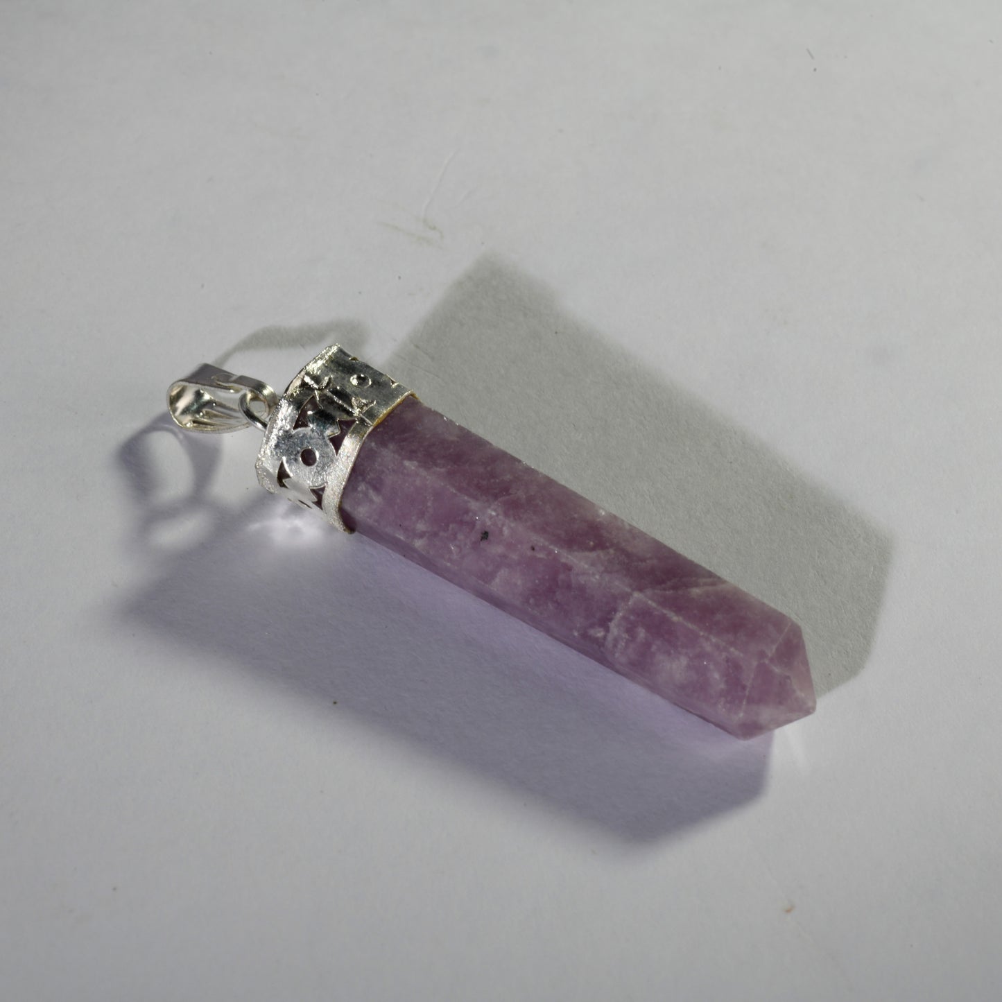 Real Lepidolite Crystal and Stone Necklace Point Pendant Jewellery