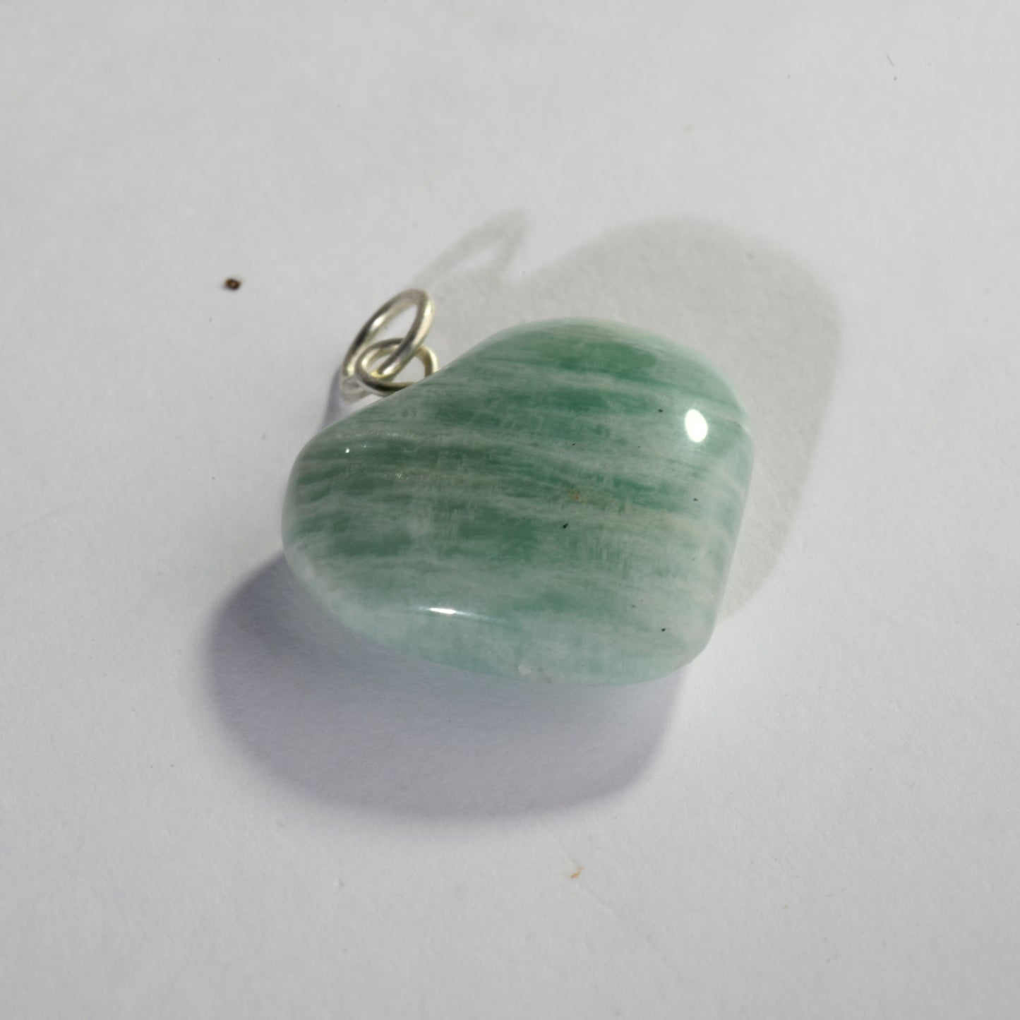 Real Amazonite Mini Crystal and Stone Necklace Heart Shaped Pendant Jewellery
