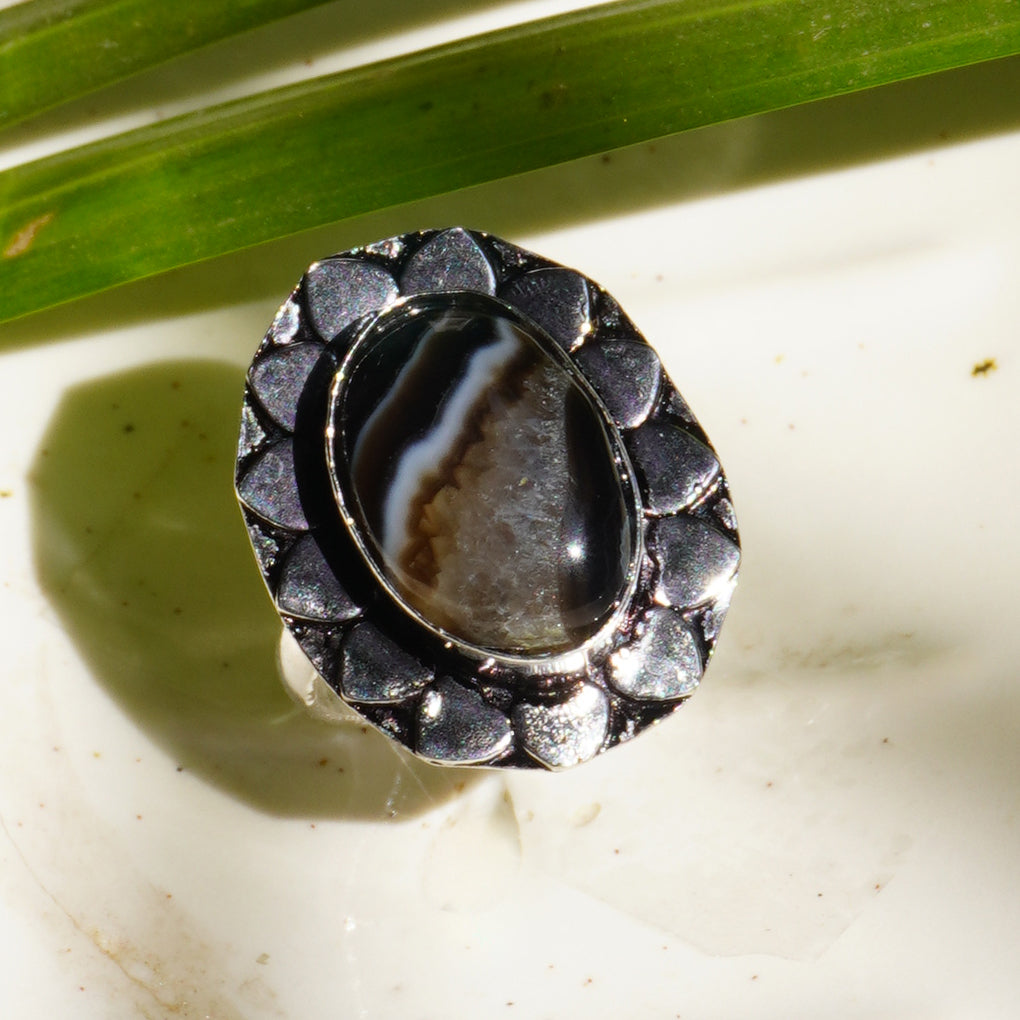 Real Sulemani Hakik Crystal Ring