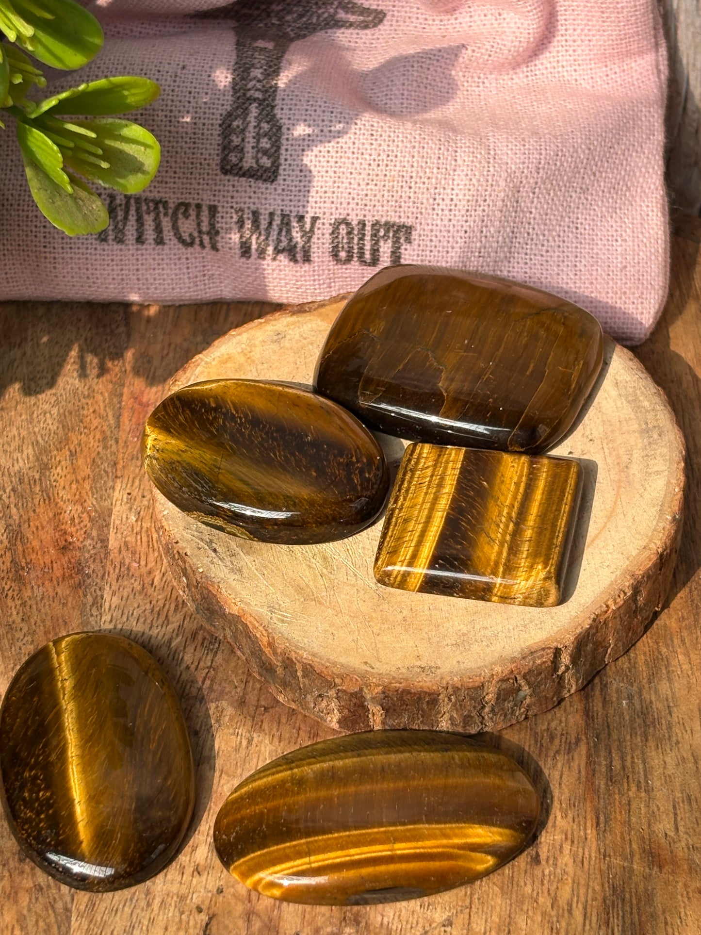 Tiger's Eye Crystal Cabochons