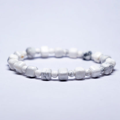 Howlite Crystal Fancy Bracelet