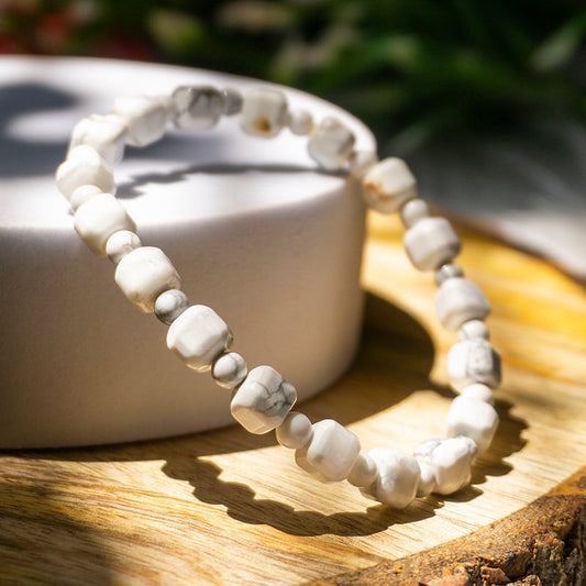 Howlite Crystal Fancy Bracelet