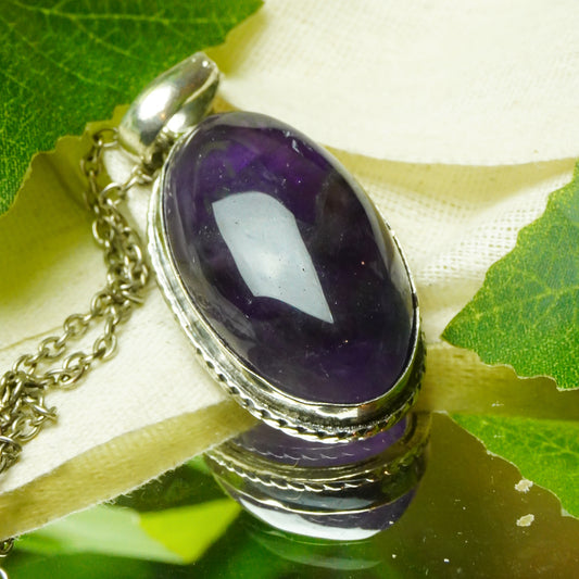 Real Amethyst Crystal Fancy Pendant