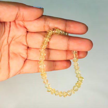 Real Citrine Rondelle Bracelet