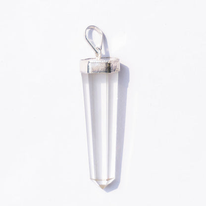 Clear Quartz Crystal Point Pendant