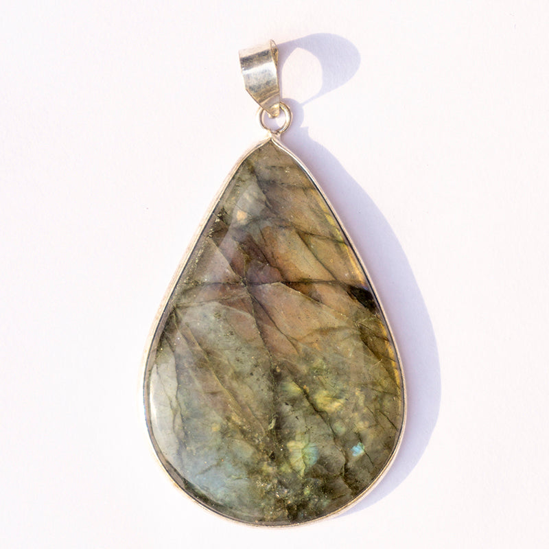 Labradorite Crystal Pendant