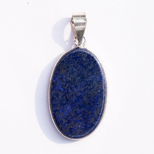 Lapis Lazuli Crystal Oval Pendant