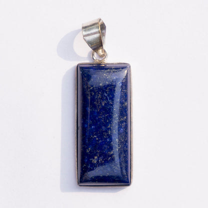Lapis Lazuli Crystal Rectangle Pendant