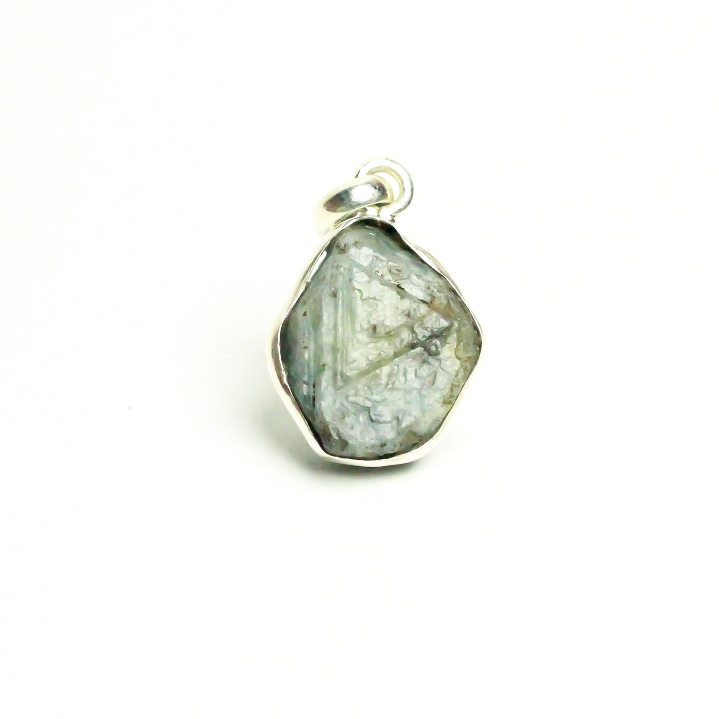 Real Blue Sapphire Silver Pendant