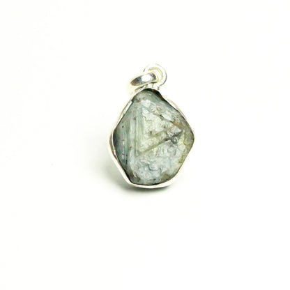 Real Blue Sapphire Silver Pendant