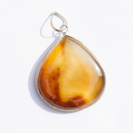 Sardonyx Crystal Oval Pendant