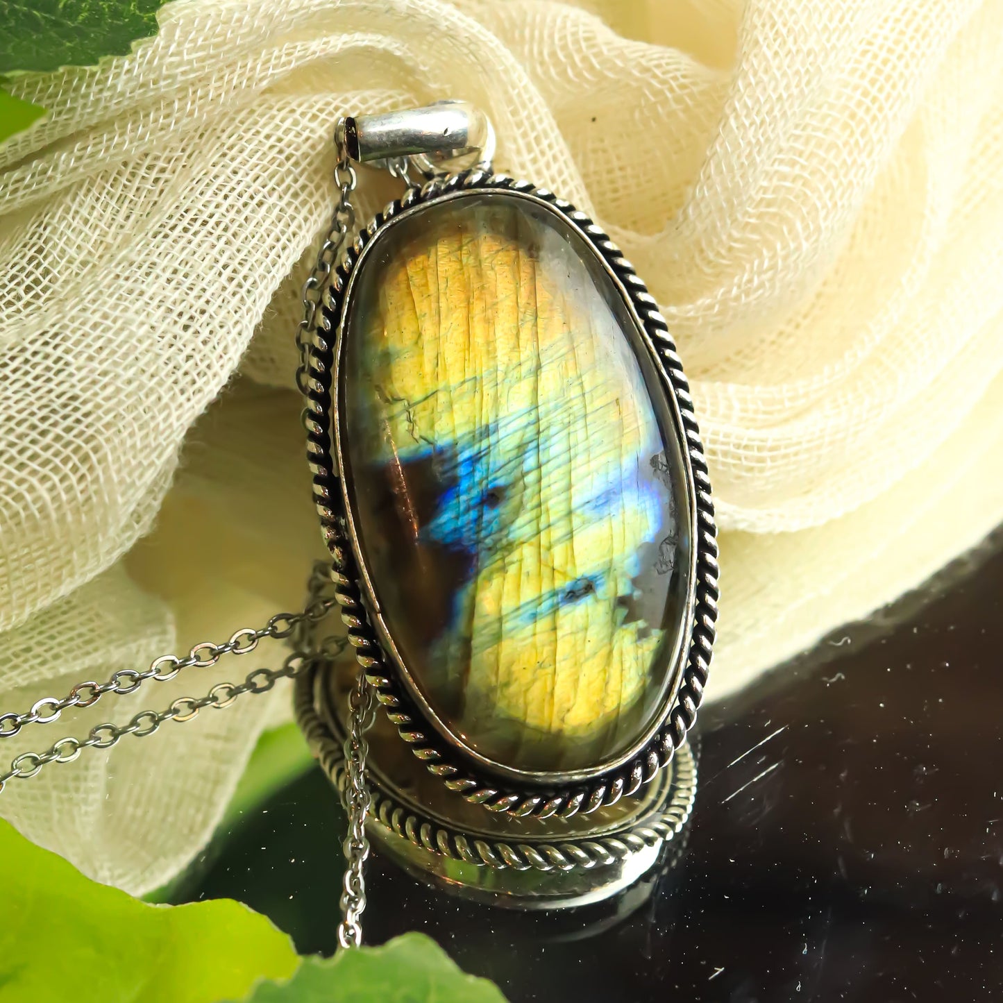Real Labradorite Pendent