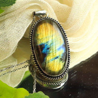 Real Labradorite Pendent