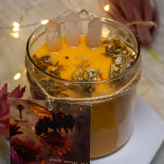 "Nectar of happiness, success and joy Divination altar Intention Candle"