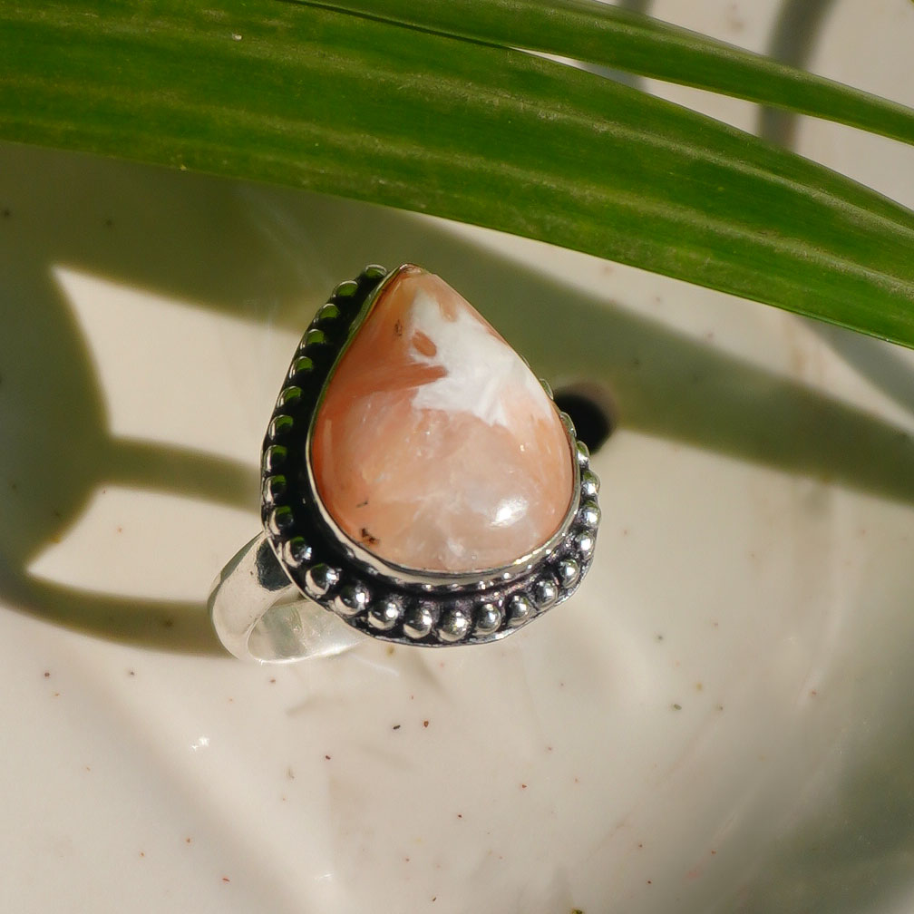 Scolecite Crystal Ring