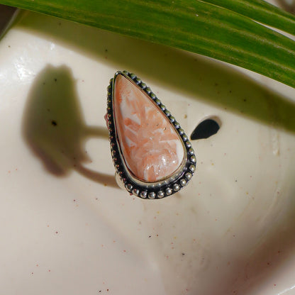 Scolecite Crystal Ring