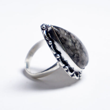 Leopard Skin Jasper Crystal Ring