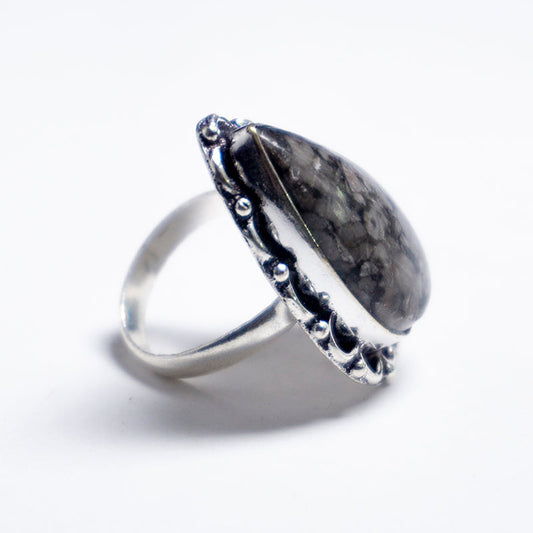 Leopard Skin Jasper Crystal Ring
