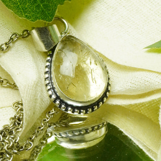 Real Citrine Crystal Fancy Pendant