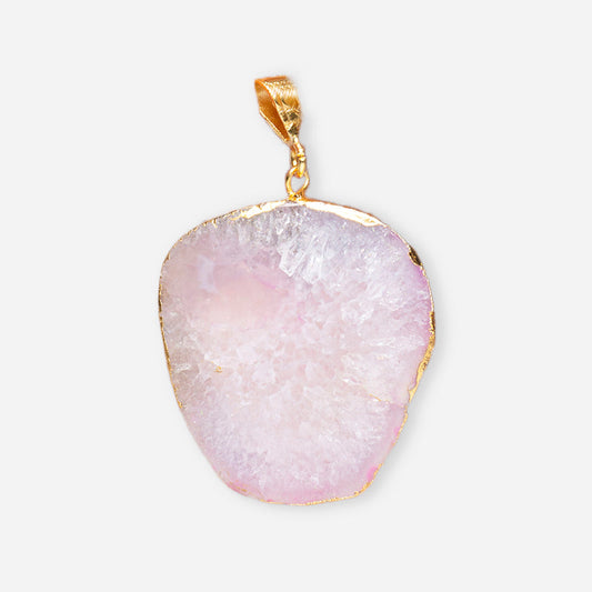 Agate Crystal Slice Pendant