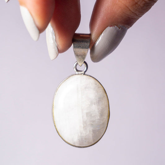 Rainbow Moonstone Crystal Pendant