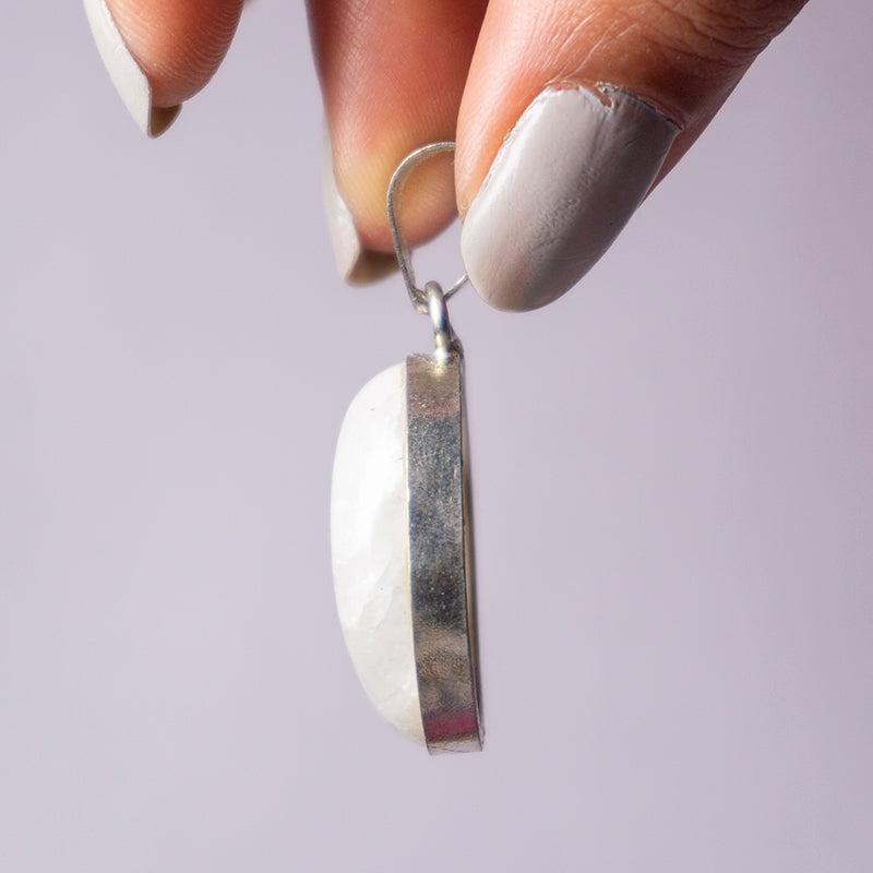 Rainbow Moonstone Crystal Pendant