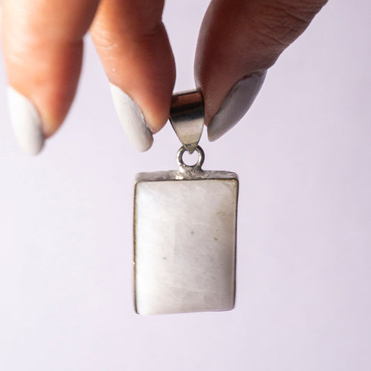 Rainbow Moonstone Crystal Pendant