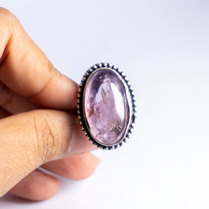 Amethyst Crystal Ring