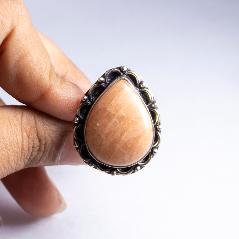 Scolecite Crystal Ring
