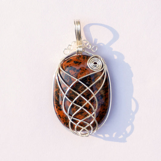 Mahogany Crystal Pendant