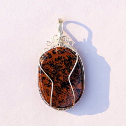 Mahogany Crystal Pendant