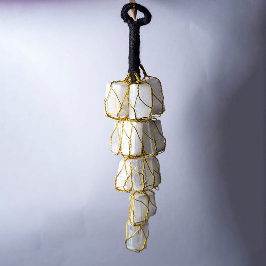 Golden Selenite Hanger