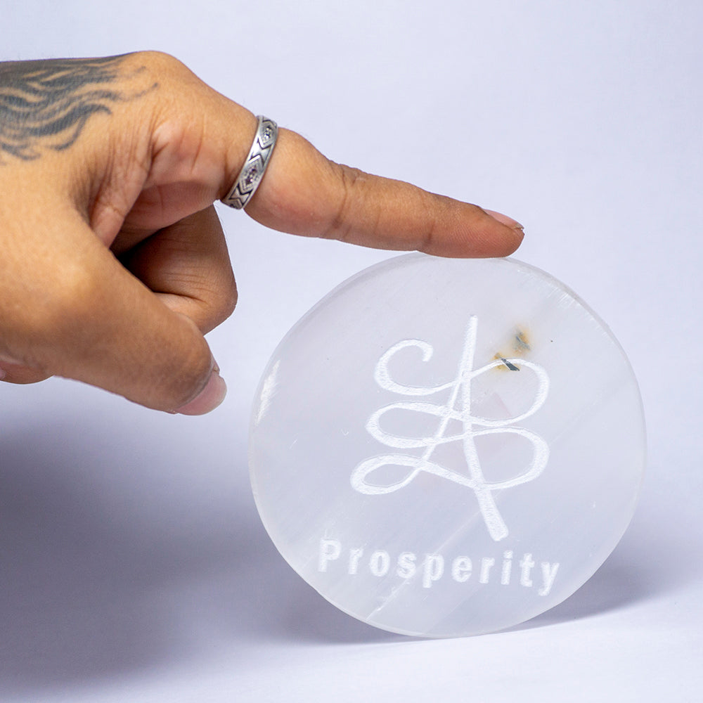 Prosperity Selenite Crystal Slab