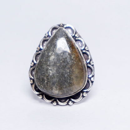 Dendritic Agate Crystal Ring