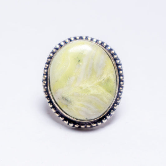 Lemon Jade Crystal Ring