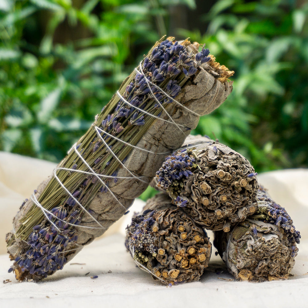Pack Of 4 - Sage With Lavendar Smudge Stick Bundle