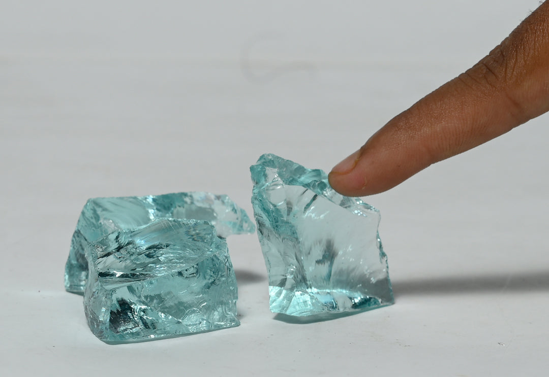 Real Aqua Obsidian Crystal Raw Stone