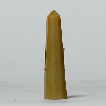 Real Yellow Jasper Crystal Tower