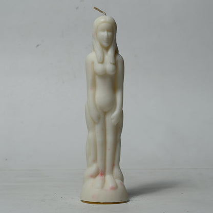 Real Female Figure Candle White