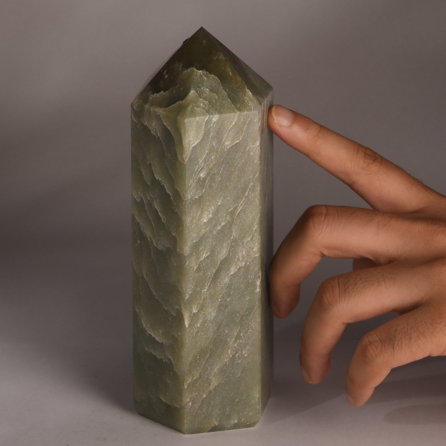 Real Green Aventurine Crystal Tower