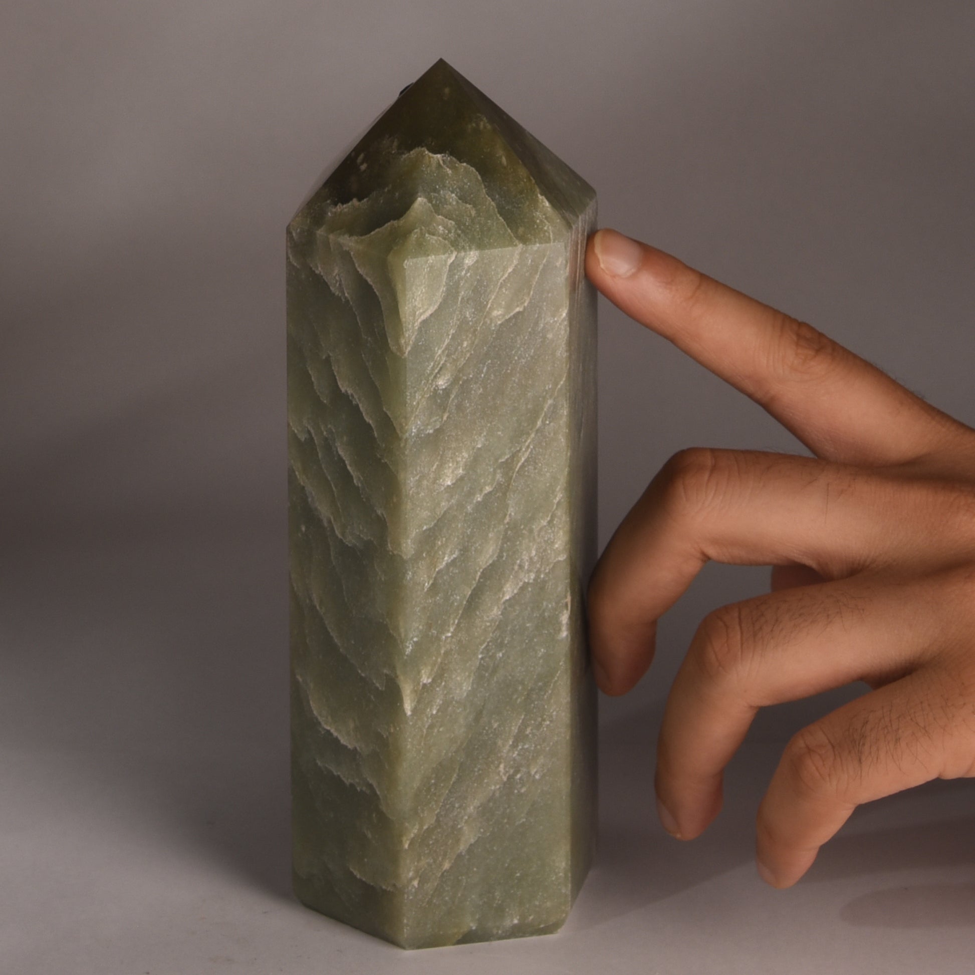 Real Green Aventurine Crystal Tower