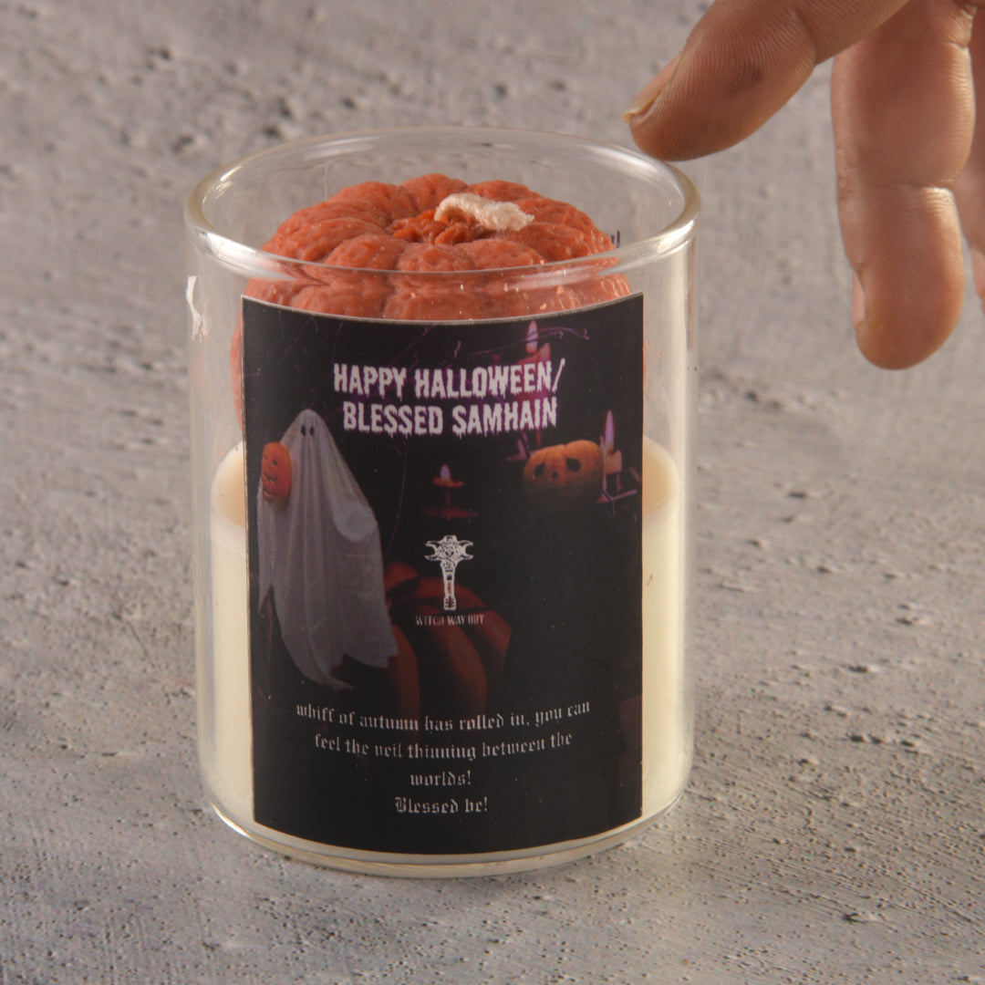 Samhain altar Intention Candle- ancestral divination/ decor candle