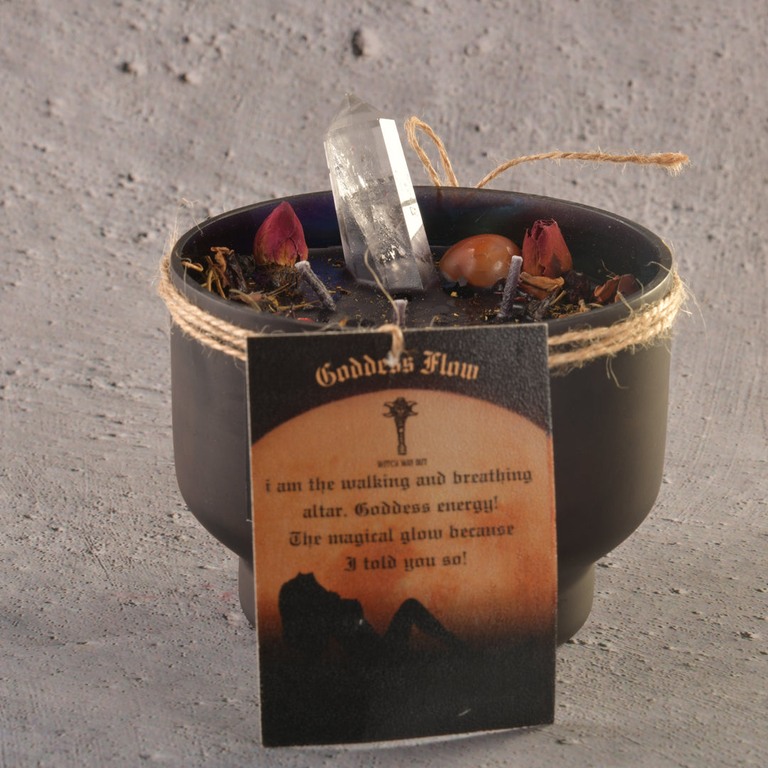 Goddess Flow! I Am The Walking Altar Intention Candle/Altar Candle/Ritual Candle