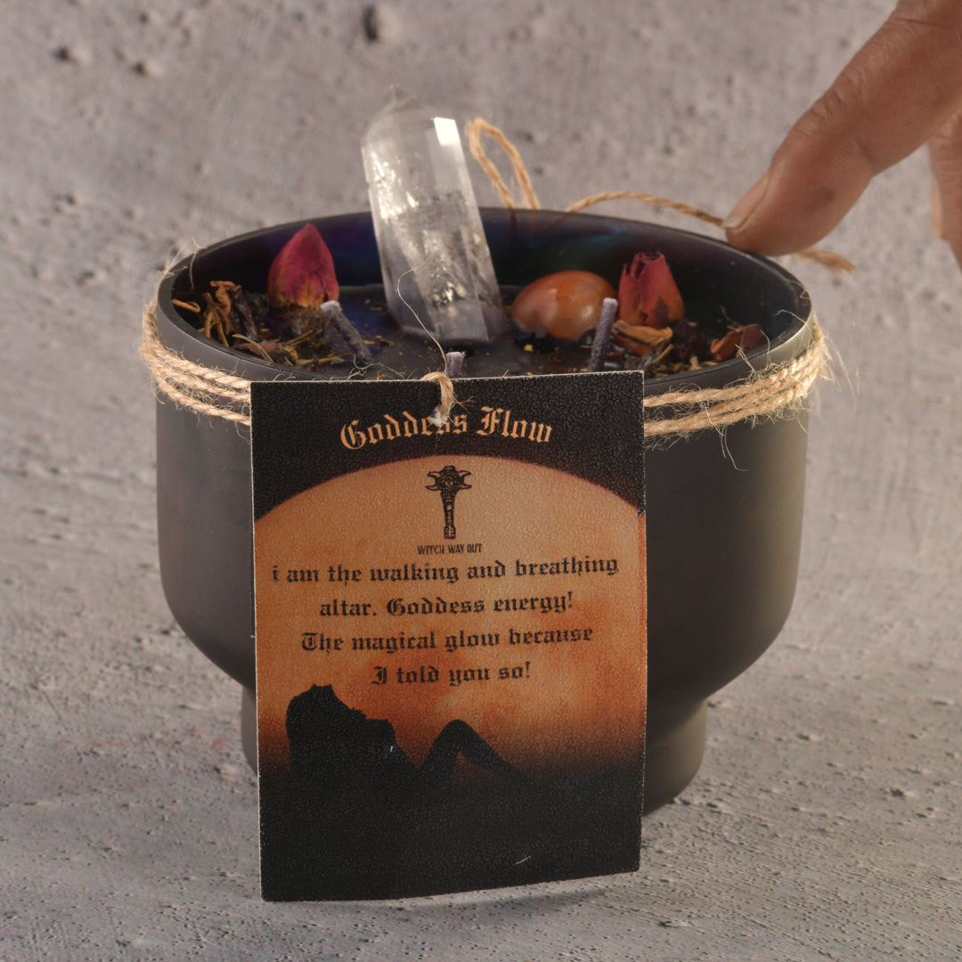 Goddess Flow! I Am The Walking Altar Intention Candle/Altar Candle/Ritual Candle