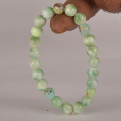 Real Chrysoprase Crystal and Stone Bead Bracelet Jewellery 8mm
