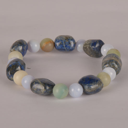 Real Release Trauma, Celebrate Self Worth and Invite in Abundance of all Forms! The Sacred Journey Crystal and Stone Combination Bracelet Jewellery