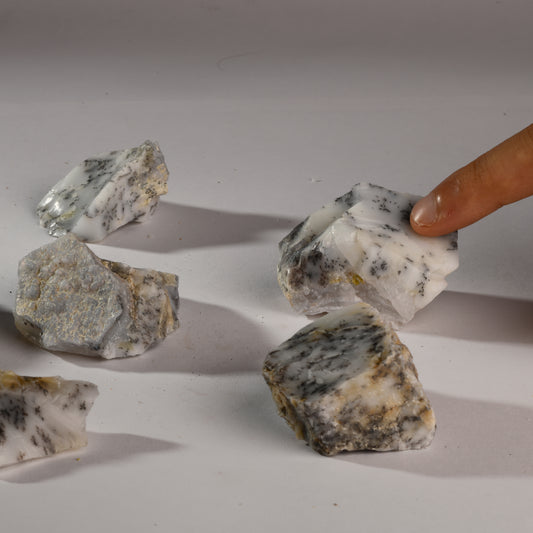 Real Dendritic Opal Crystal Raw Stone