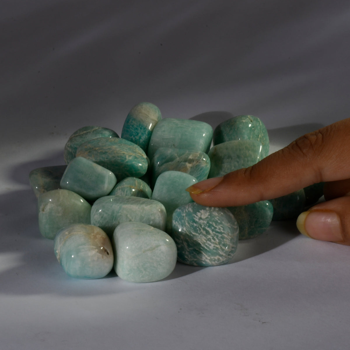 Tumbled Out Amazonite Crystal Tumbles/Tumbled Stone by Witch Way Out – Witch Way Out IN