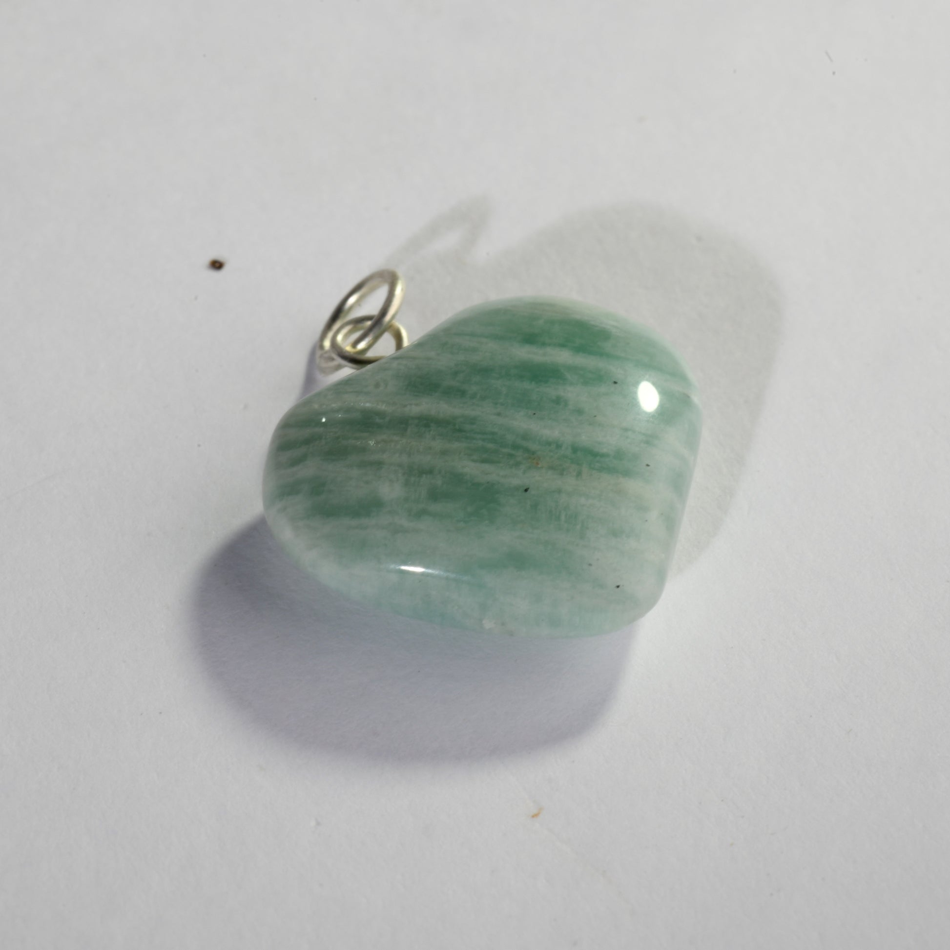Real Amazonite Mini Crystal and Stone Necklace Heart Shaped Pendant Jewellery
